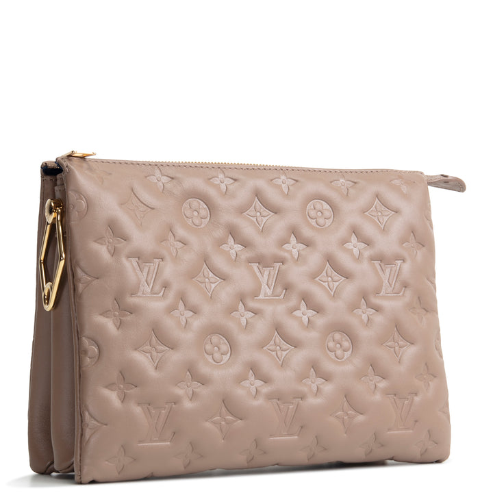 LOUIS VUITTON Embossed Coussin PM - Turtledove/Taupe