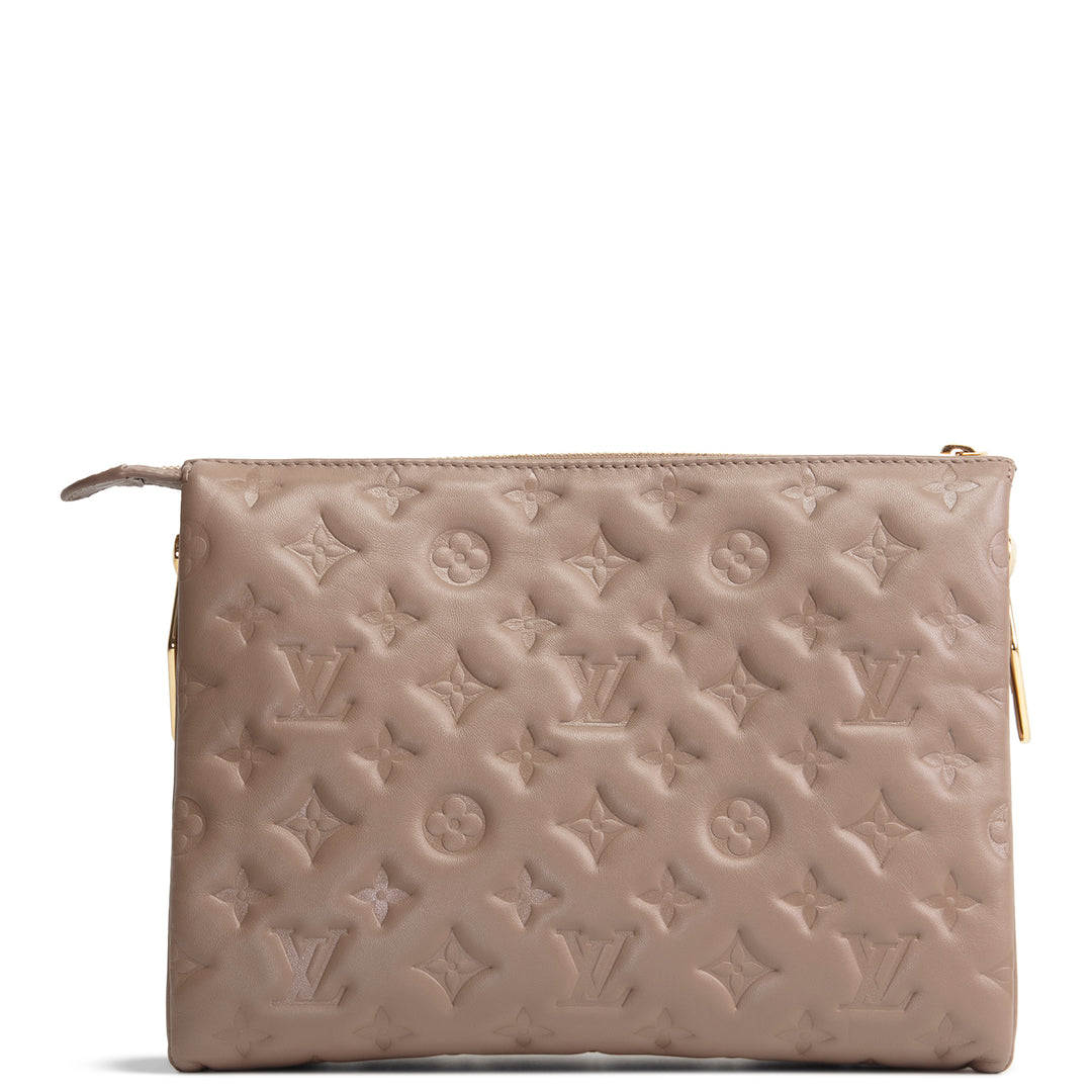 LOUIS VUITTON Embossed Coussin PM - Turtledove/Taupe