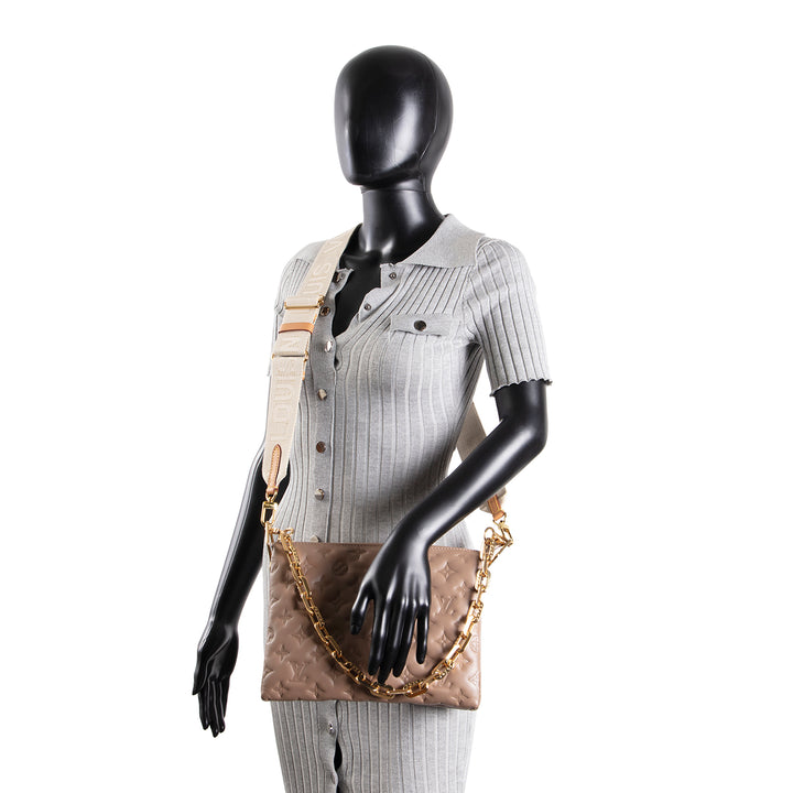 LOUIS VUITTON Embossed Coussin PM - Turtledove/Taupe