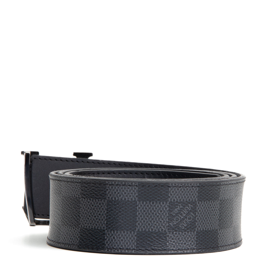 LOUIS VUITTON Initiales Reversible 40 MM Belt - Damier Graphite OUTLET FINAL SALE