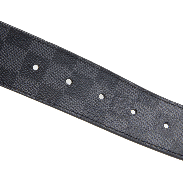 LOUIS VUITTON Initiales Reversible 40 MM Belt - Damier Graphite OUTLET FINAL SALE
