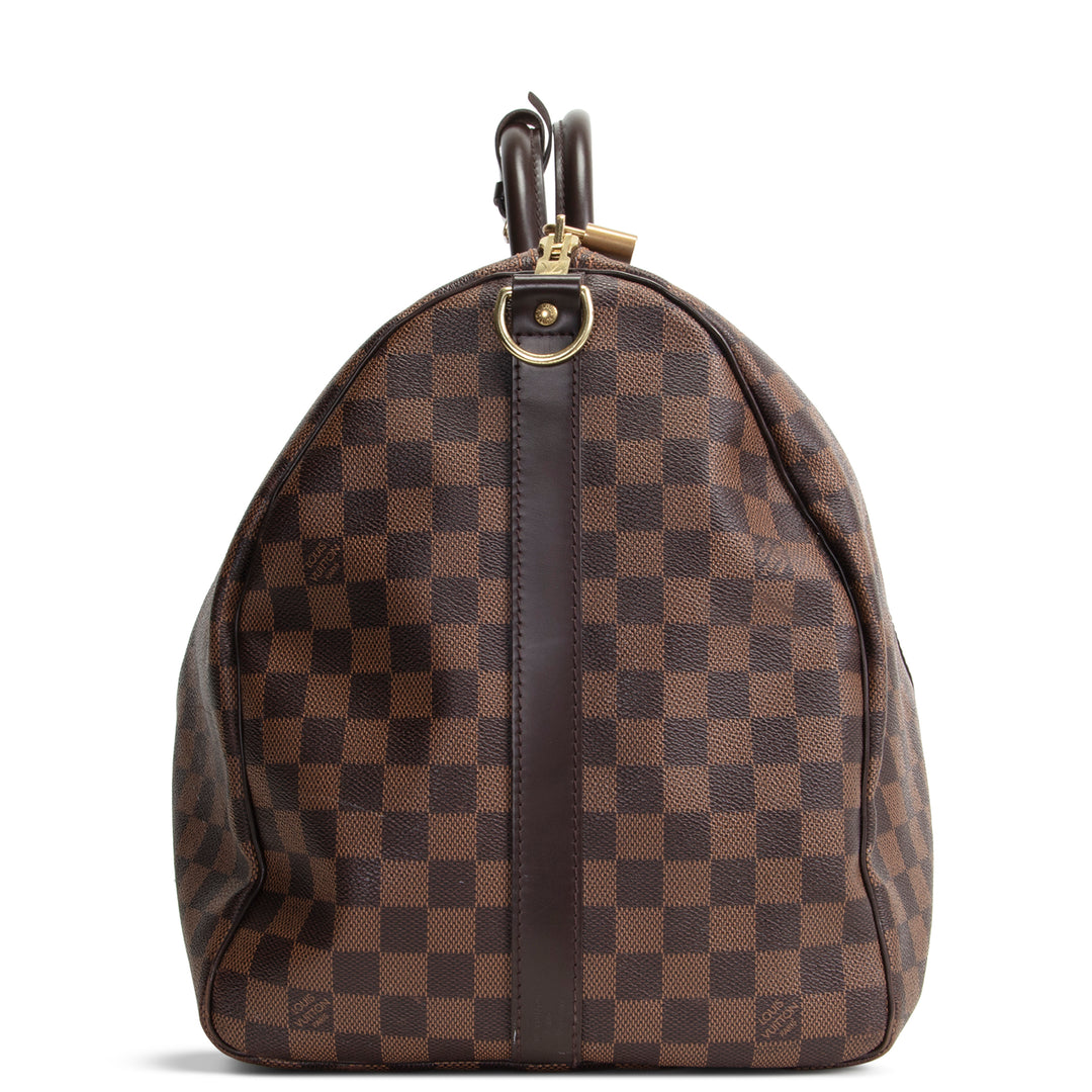 LOUIS VUITTON Damier Ebene Keepall Bandouliere 55 - OUTLET FINAL SALE