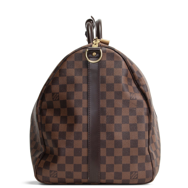 LOUIS VUITTON Damier Ebene Keepall Bandouliere 55 - OUTLET FINAL SALE