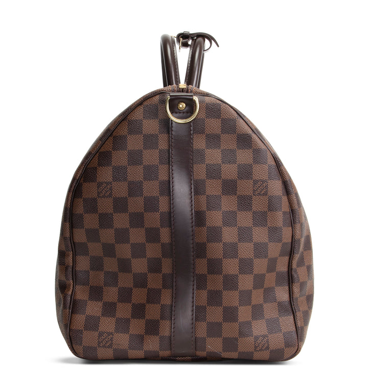 LOUIS VUITTON Damier Ebene Keepall Bandouliere 55 - OUTLET FINAL SALE