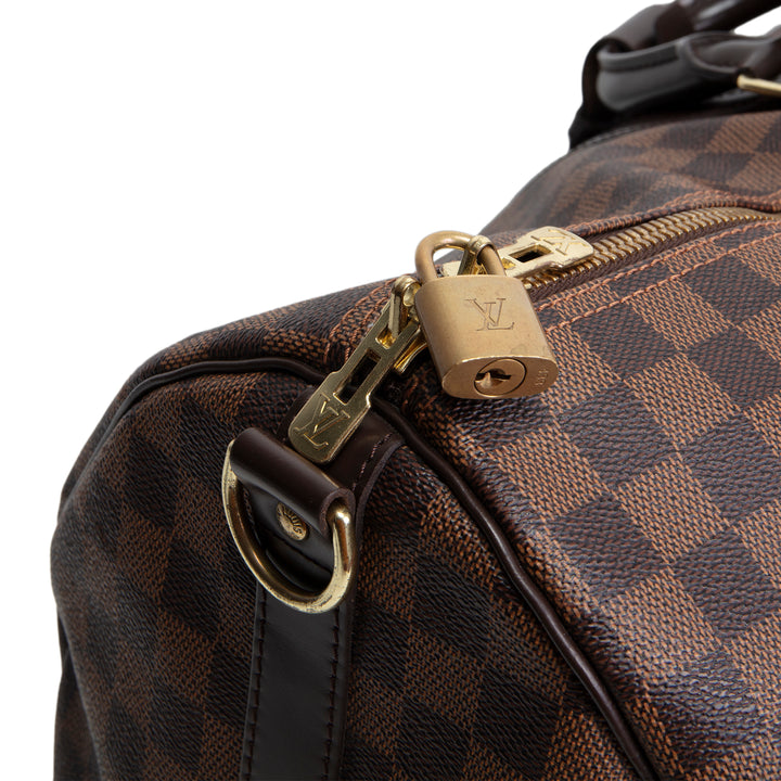LOUIS VUITTON Damier Ebene Keepall Bandouliere 55 - OUTLET FINAL SALE