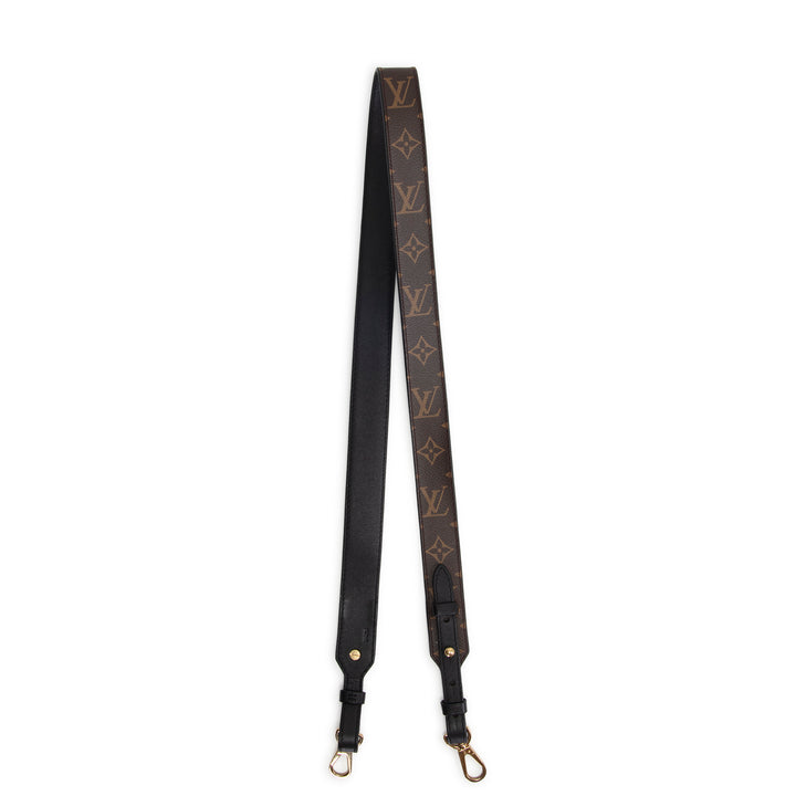 LOUIS VUITTON Bandouliere Strap XL Monogram w/ Black Leather