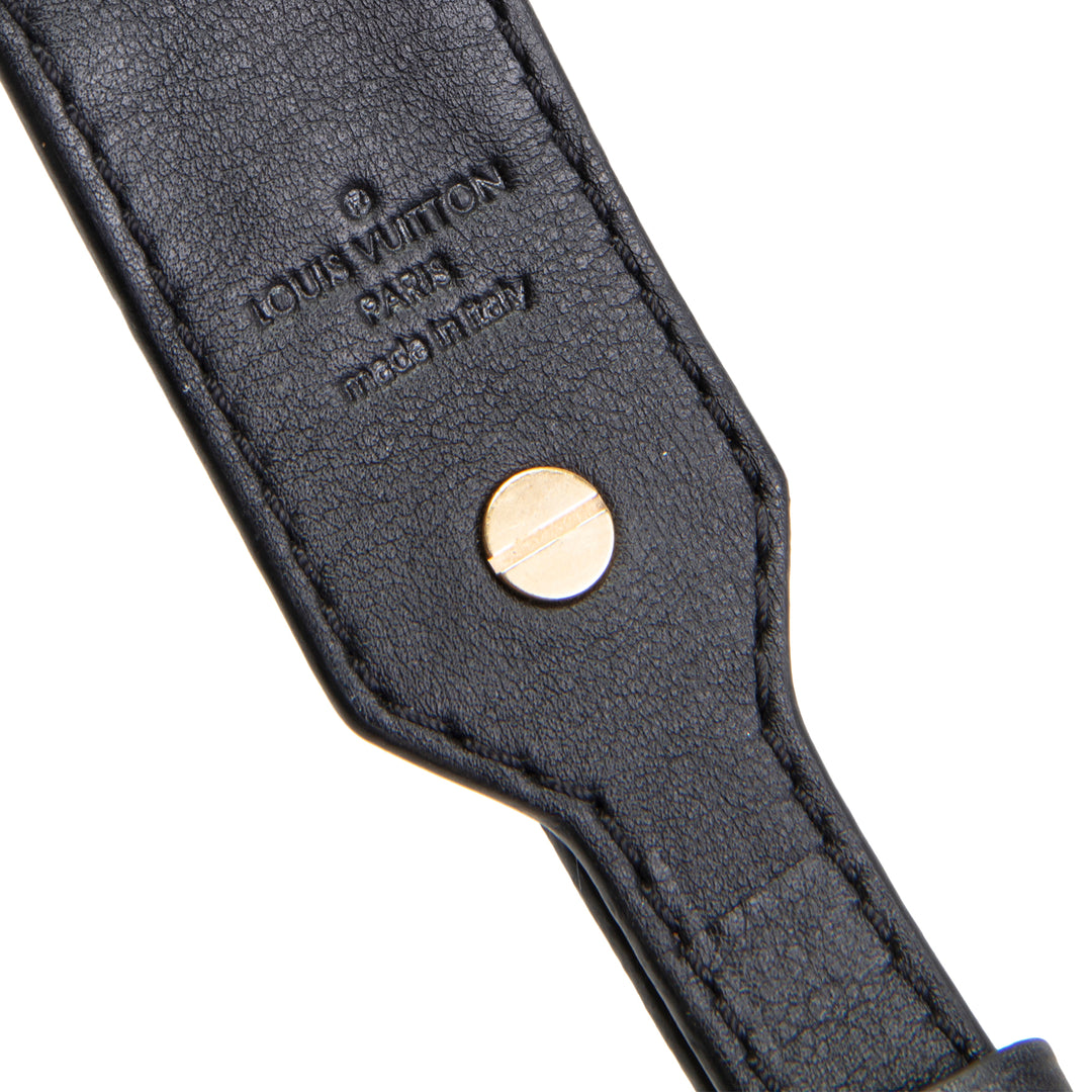 LOUIS VUITTON Bandouliere Strap XL Monogram w/ Black Leather