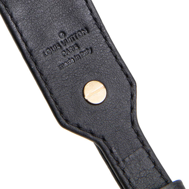 LOUIS VUITTON Bandouliere Strap XL Monogram w/ Black Leather
