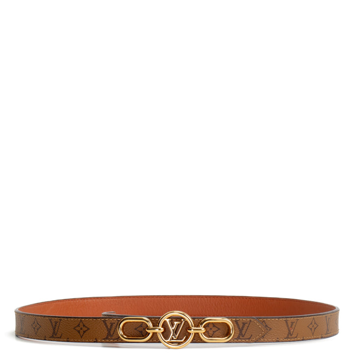 LOUIS VUITTON Reverse Monogram LV Circle Prime 20mm Reversible Belt