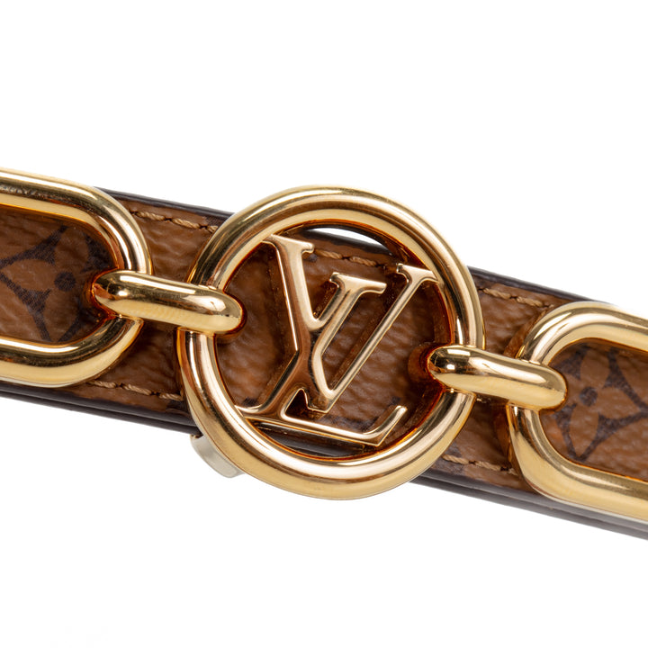 LOUIS VUITTON Reverse Monogram LV Circle Prime 20mm Reversible Belt