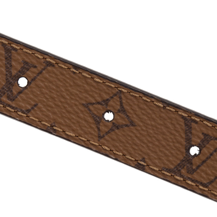 LOUIS VUITTON Reverse Monogram LV Circle Prime 20mm Reversible Belt