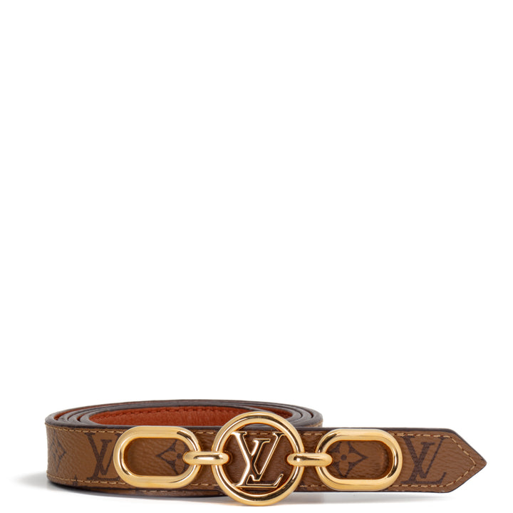 LOUIS VUITTON Reverse Monogram LV Circle Prime 20mm Reversible Belt