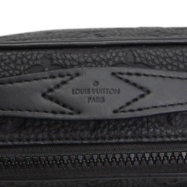 LOUIS VUITTON Taurillon S Lock Messenger - Black