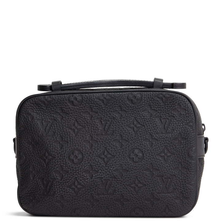 LOUIS VUITTON Taurillon S Lock Messenger - Black