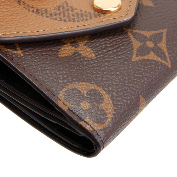 LOUIS VUITTON Monogram Reverse Zoe Wallet