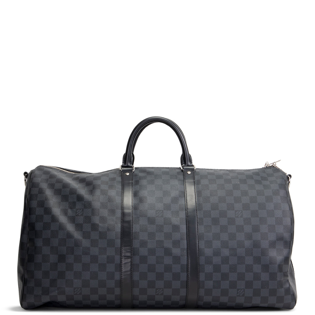 LOUIS VUITTON Keepall 55 Bandoulier - Damier Graphite
