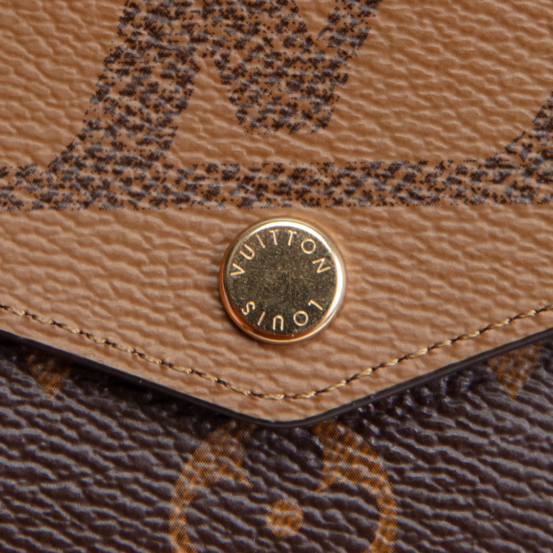 LOUIS VUITTON Reverse Monogram Sarah Wallet