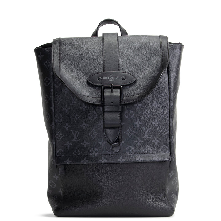 LOUIS VUITTON Monogram Eclipse Saumur Backpack