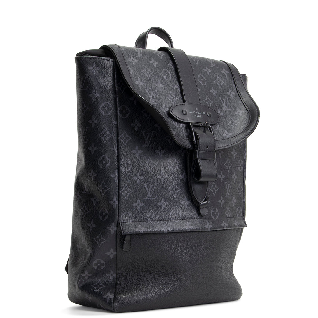 LOUIS VUITTON Monogram Eclipse Saumur Backpack