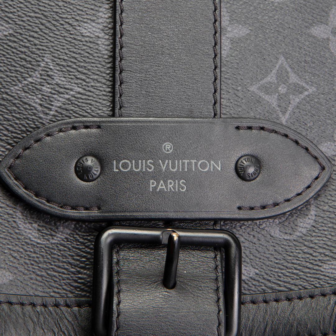 LOUIS VUITTON Monogram Eclipse Saumur Backpack
