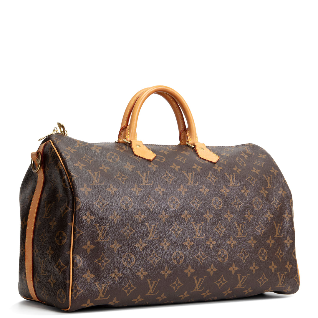 LOUIS VUITTON Monogram Speedy Bandouliere 40