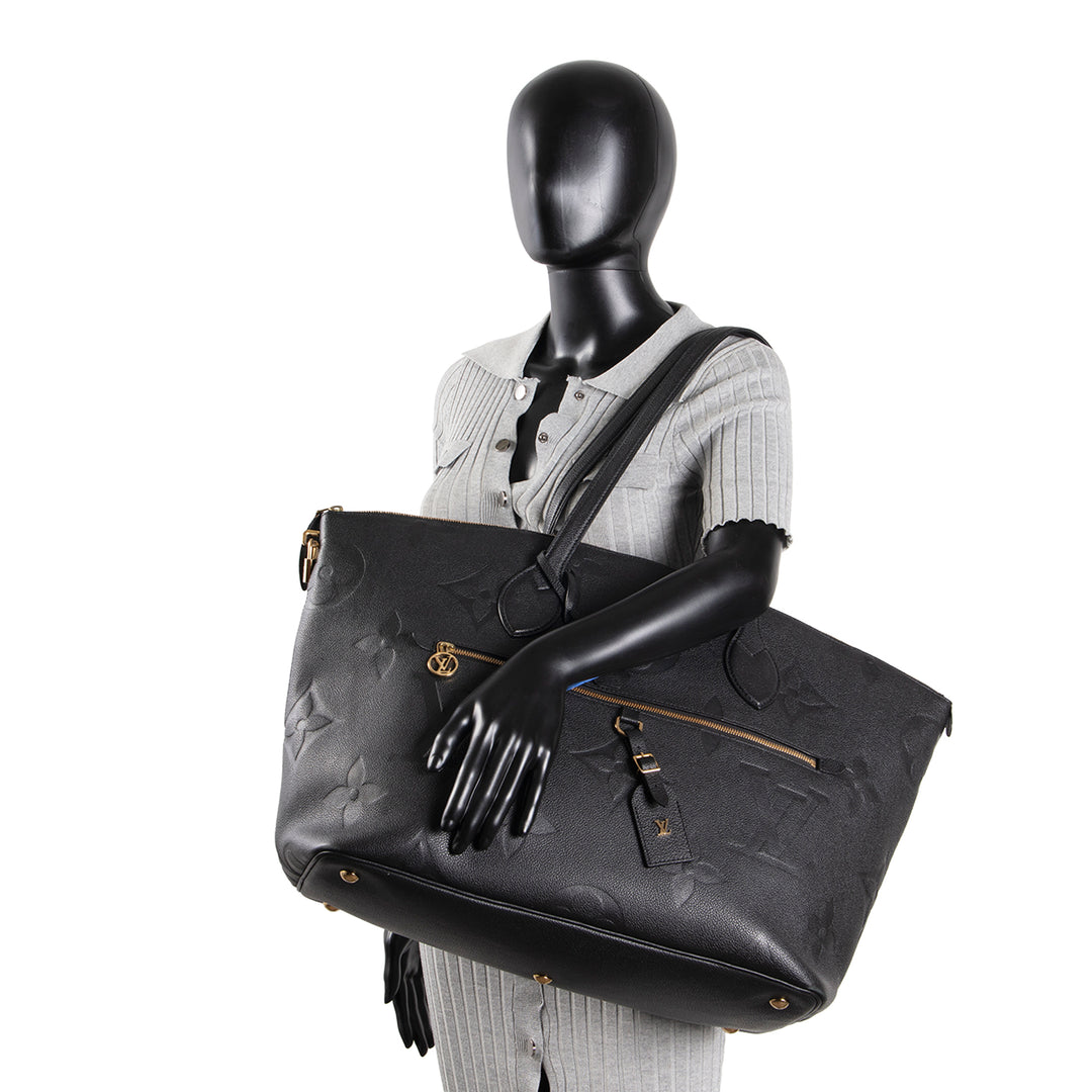 LOUIS VUITTON Monogram Empreinte Giant Travel Bag - Black