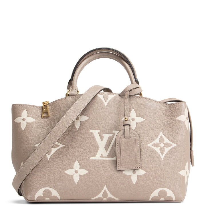 LOUIS VUITTON Monogram Empreinte Bicolor Petit Palais - Dove/Cream