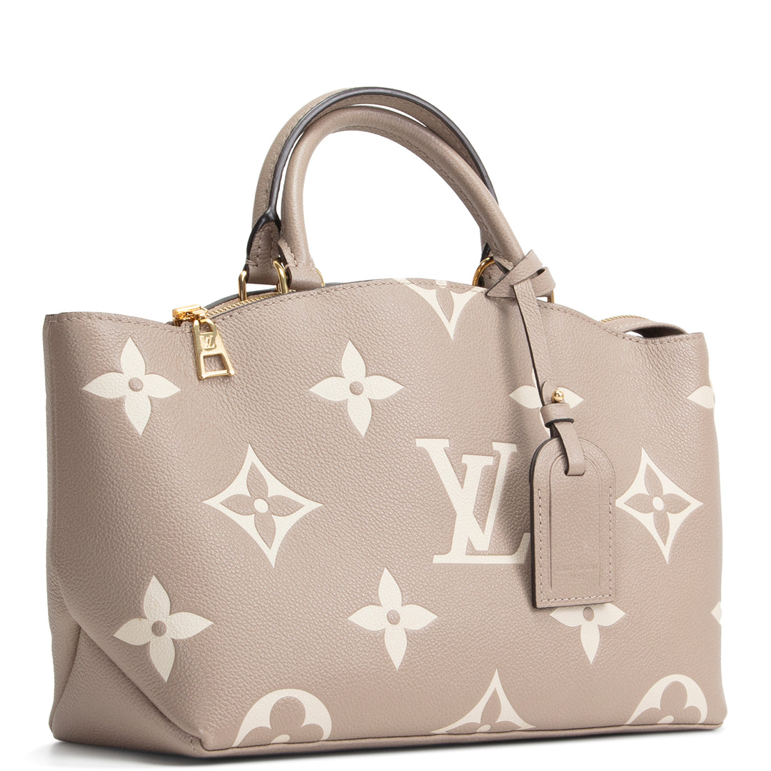LOUIS VUITTON Monogram Empreinte Bicolor Petit Palais - Dove/Cream