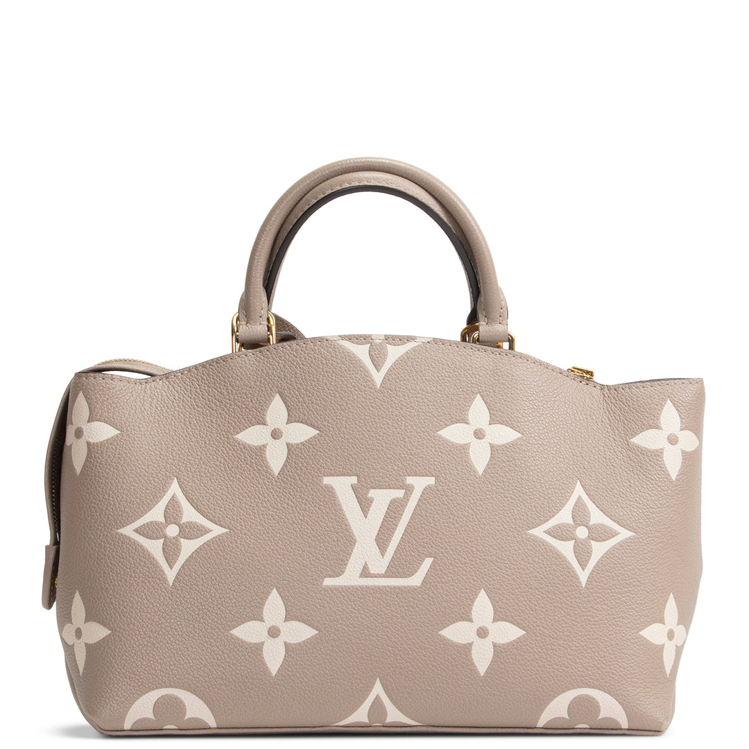 LOUIS VUITTON Monogram Empreinte Bicolor Petit Palais - Dove/Cream