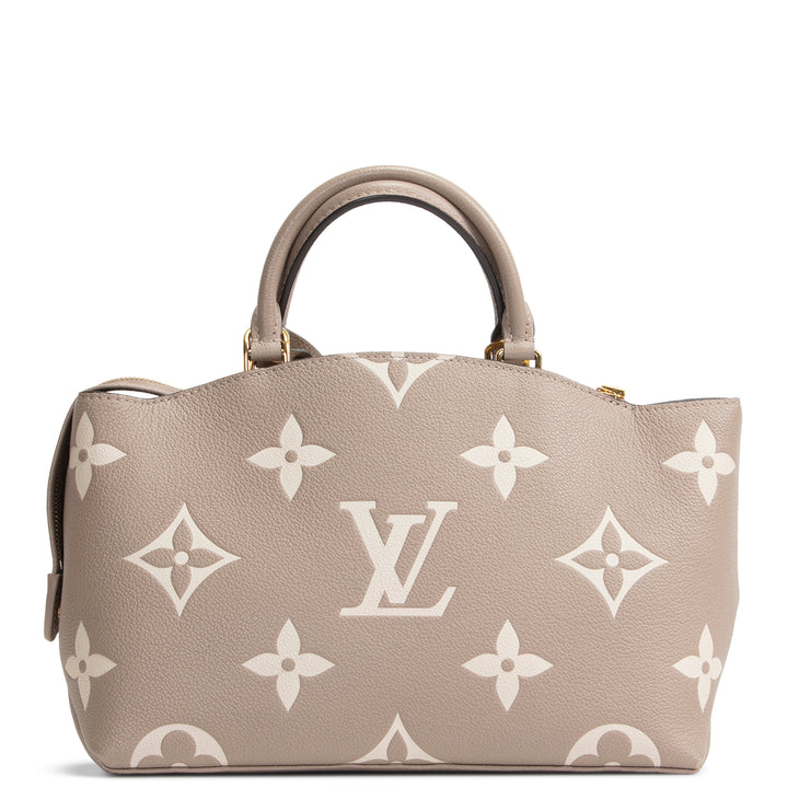 LOUIS VUITTON Monogram Empreinte Bicolor Petit Palais - Dove/Cream