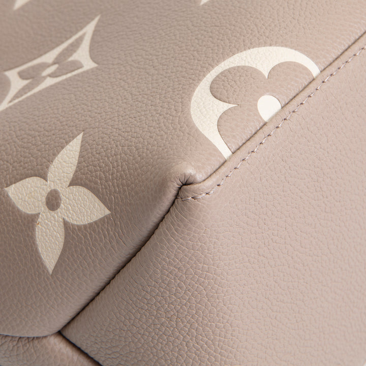 LOUIS VUITTON Monogram Empreinte Bicolor Petit Palais - Dove/Cream