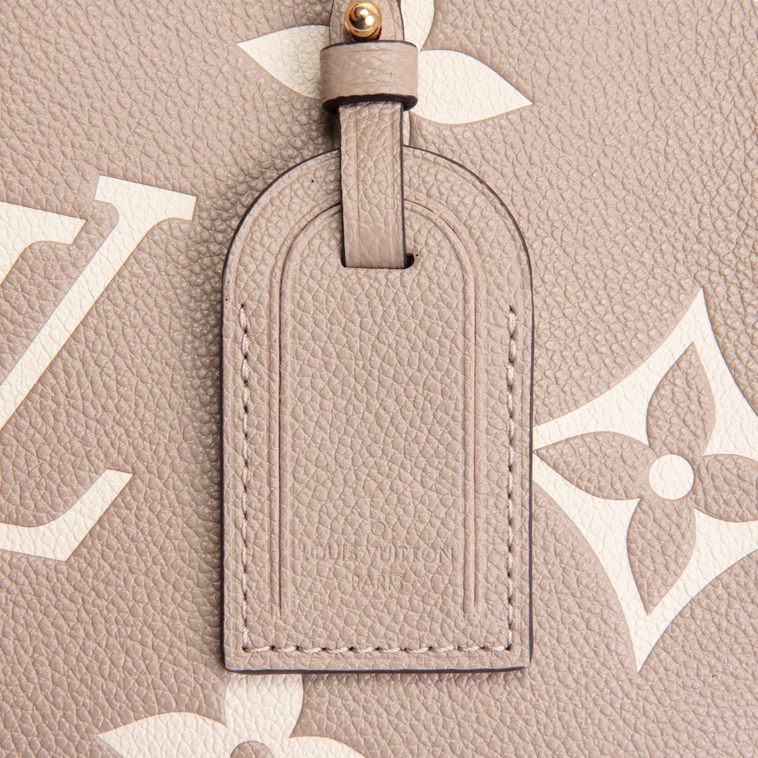 LOUIS VUITTON Monogram Empreinte Bicolor Petit Palais - Dove/Cream