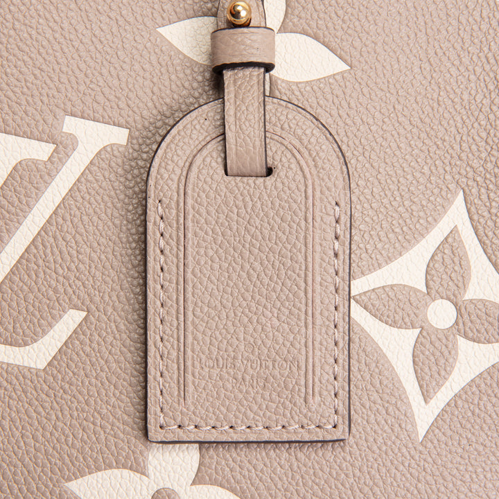 LOUIS VUITTON Monogram Empreinte Bicolor Petit Palais - Dove/Cream