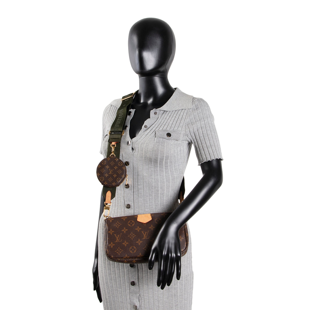 LOUIS VUITTON Monogram Multi Pochette - Khaki (MISSING POUCH) OUTLET FINAL SALE