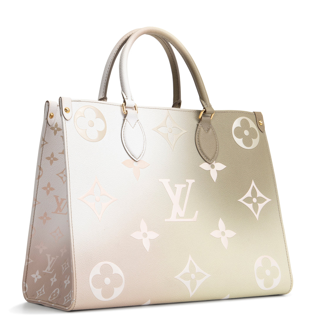 LOUIS VUITTON OnTheGo MM Giant Monogram - Spring In The City Sunset Khaki