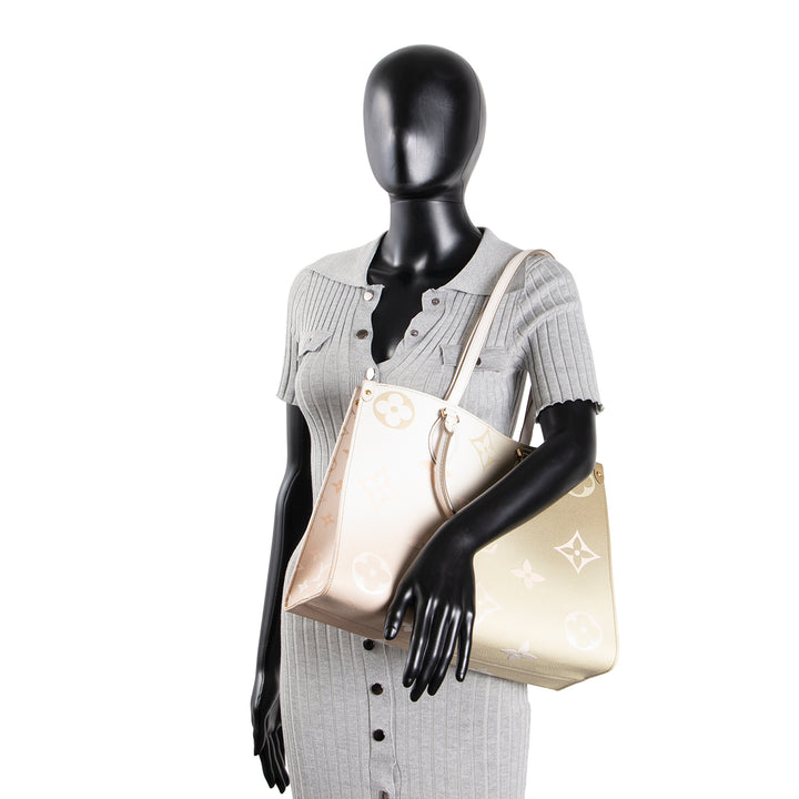 LOUIS VUITTON OnTheGo MM Giant Monogram - Spring In The City Sunset Khaki