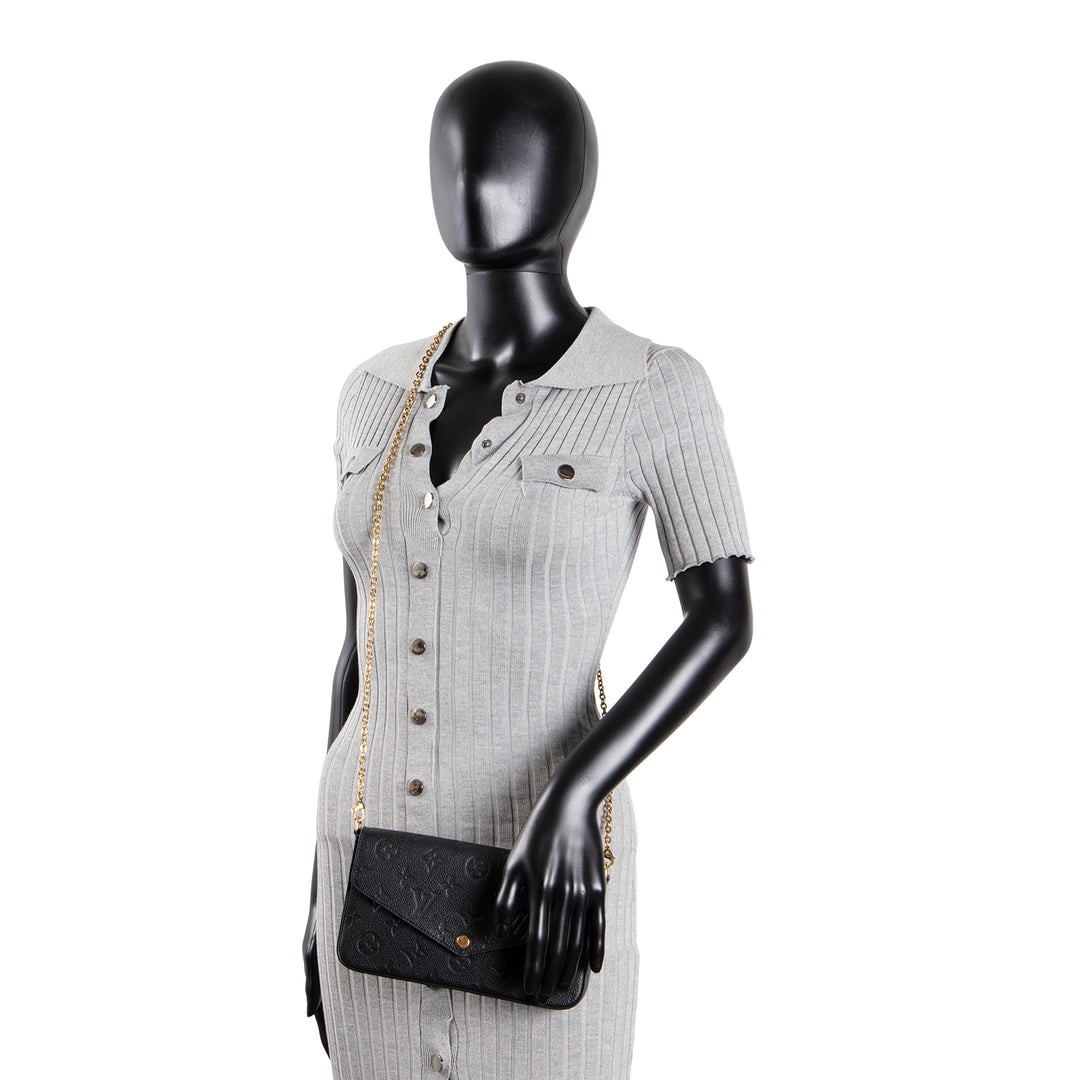 LOUIS VUITTON Empreinte Felicie Pochette - Black