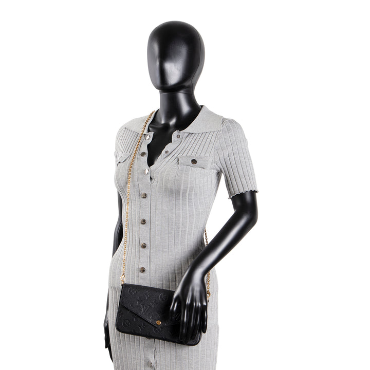 LOUIS VUITTON Empreinte Felicie Pochette - Black