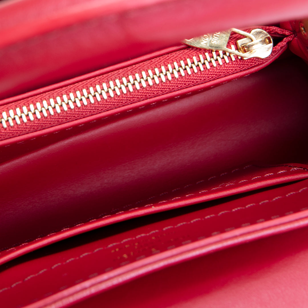 LOUIS VUITTON Capucines East West Mini - Lipstick Red Bloom Effect