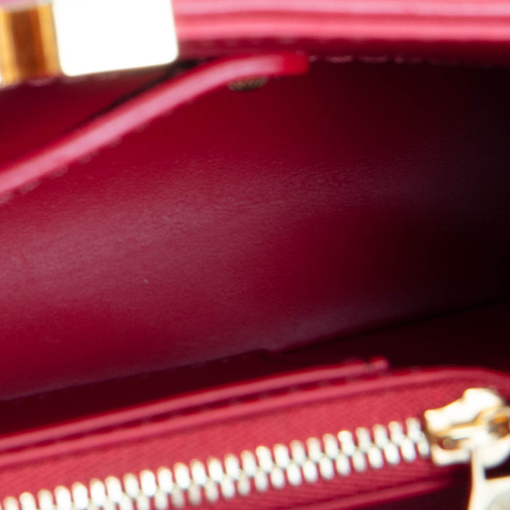 LOUIS VUITTON Capucines East West Mini - Lipstick Red Bloom Effect