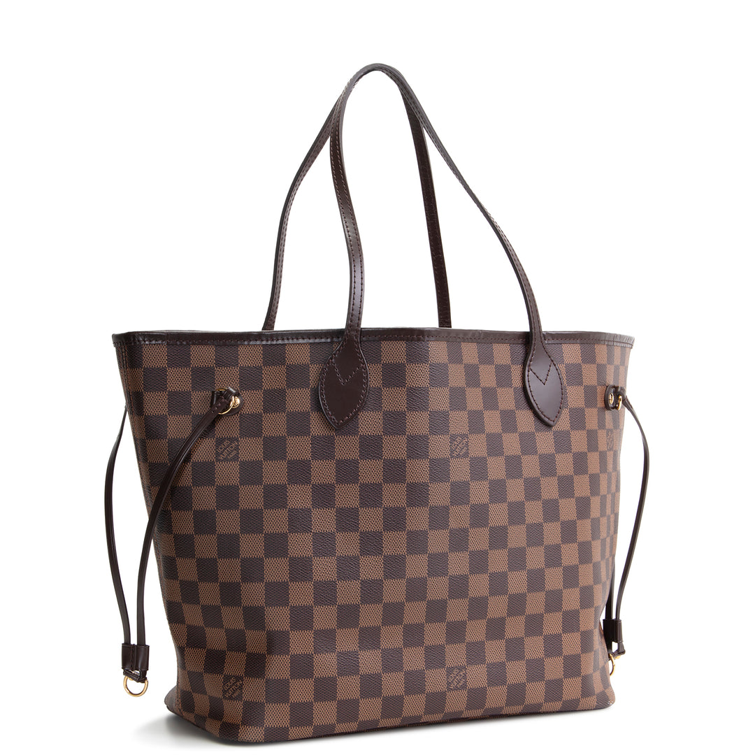 LOUIS VUITTON Neverfull MM Damier Ebene w/ Pouch