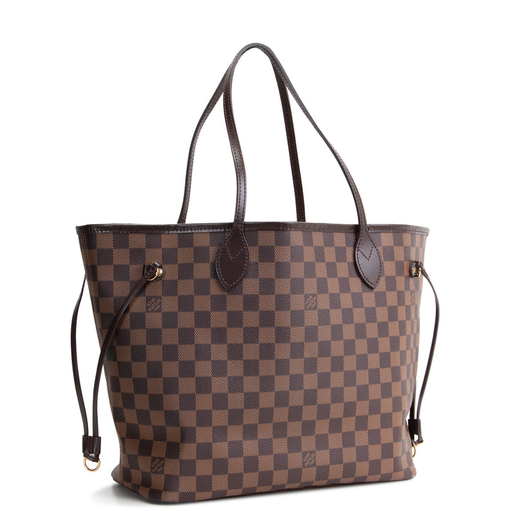 LOUIS VUITTON Neverfull MM Damier Ebene w/ Pouch