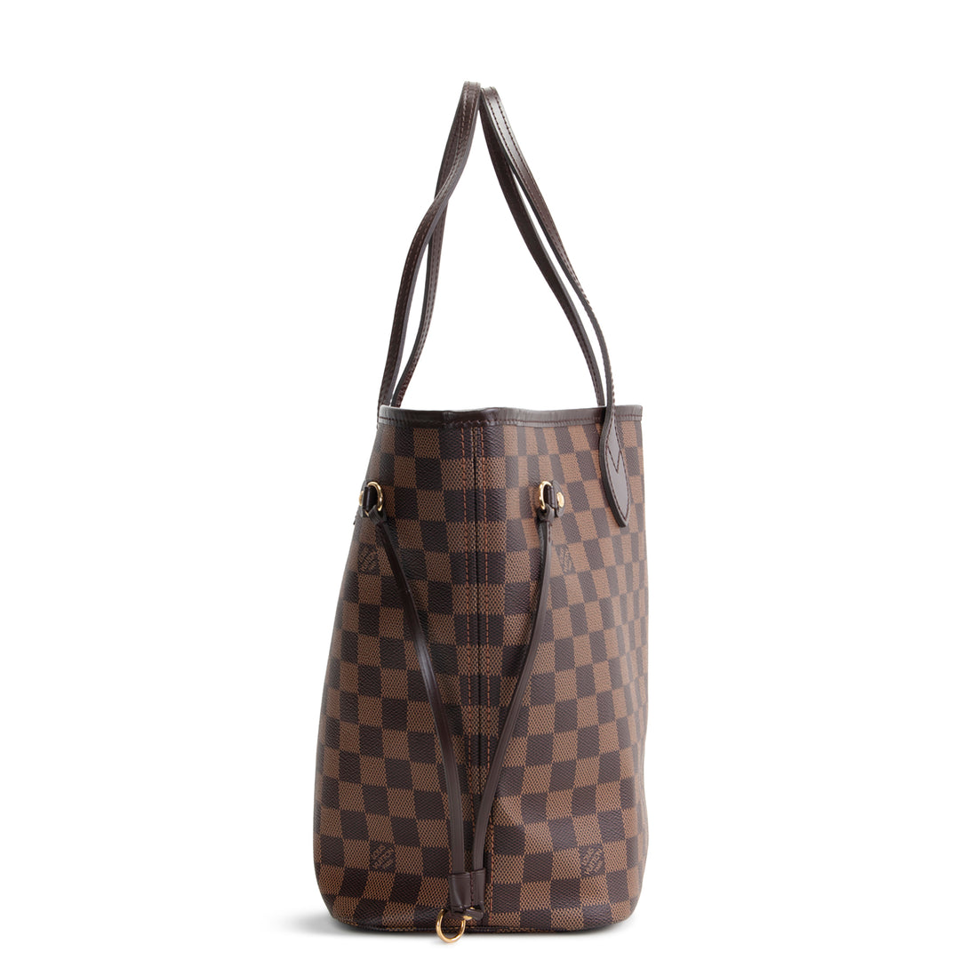 LOUIS VUITTON Neverfull MM Damier Ebene w/ Pouch