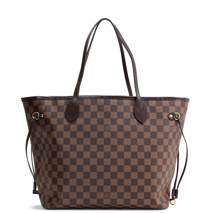 LOUIS VUITTON Neverfull MM Damier Ebene w/ Pouch