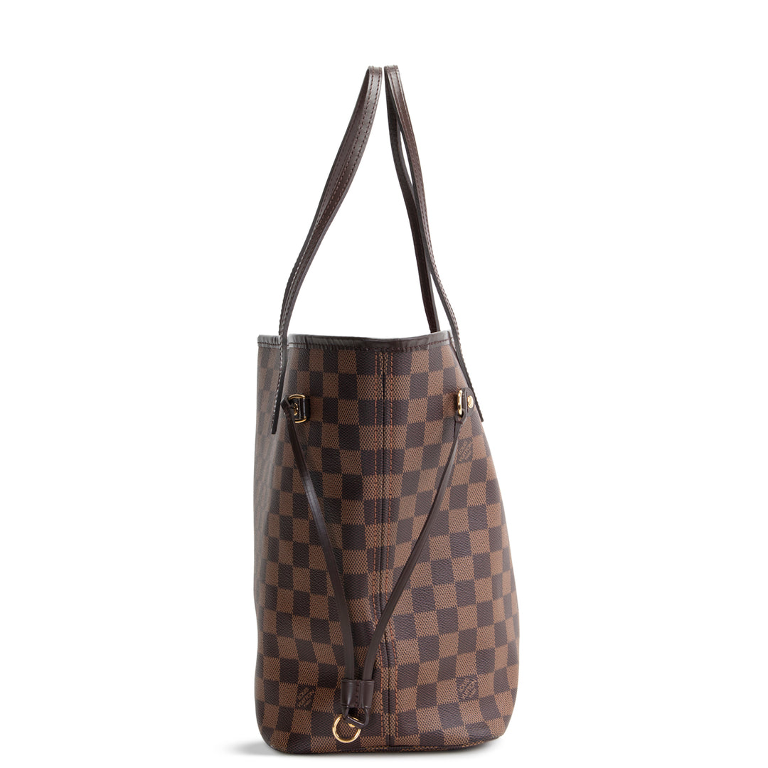 LOUIS VUITTON Neverfull MM Damier Ebene w/ Pouch