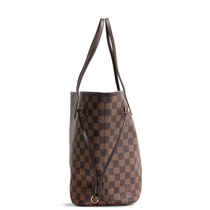 LOUIS VUITTON Neverfull MM Damier Ebene w/ Pouch