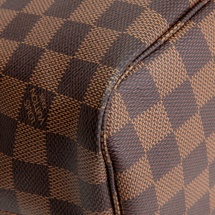 LOUIS VUITTON Neverfull MM Damier Ebene w/ Pouch