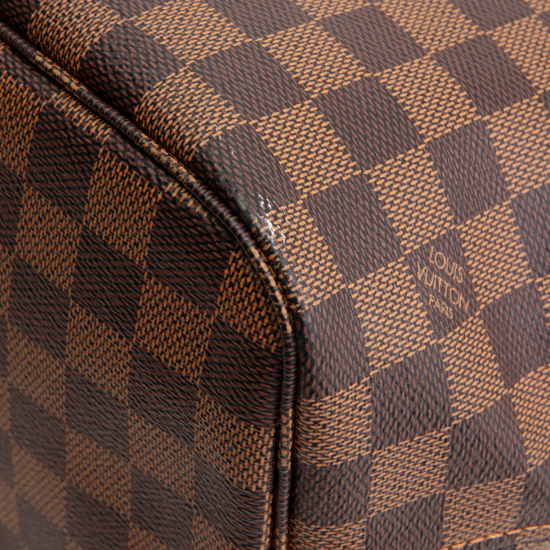 LOUIS VUITTON Neverfull MM Damier Ebene w/ Pouch