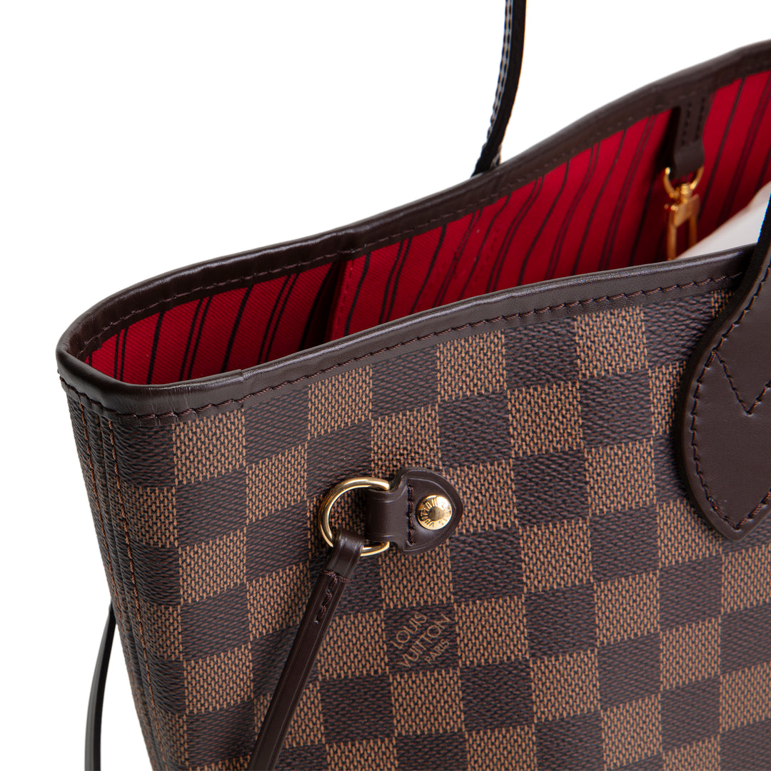 LOUIS VUITTON Neverfull MM Damier Ebene w/ Pouch