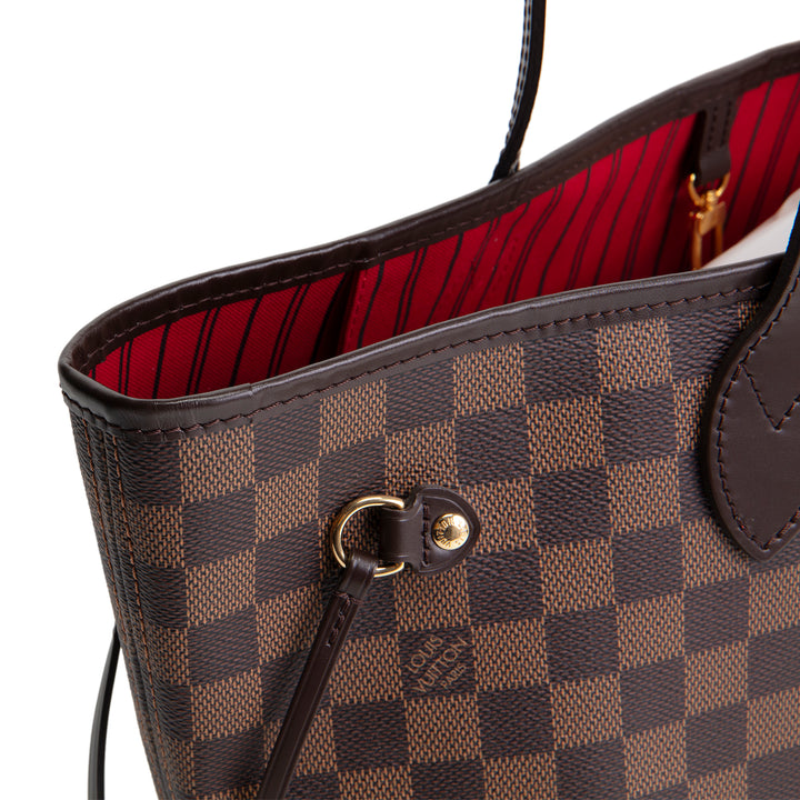 LOUIS VUITTON Neverfull MM Damier Ebene w/ Pouch